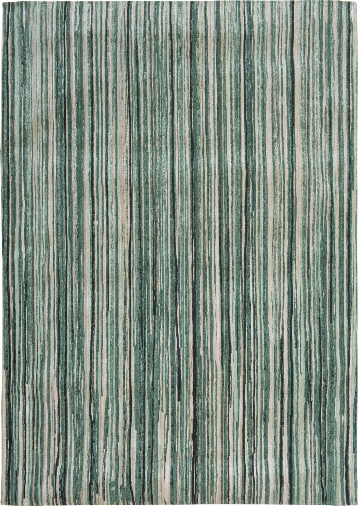 Green Stripes Rug ☞ Size: 200 x 280 cm