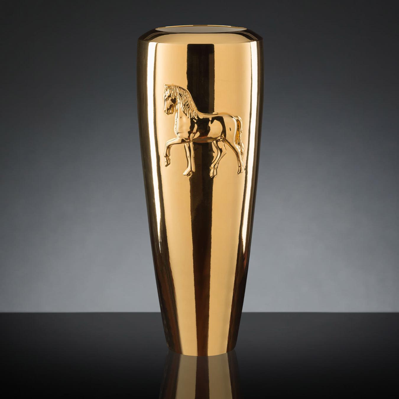 Obice Horse Sculpted Vase