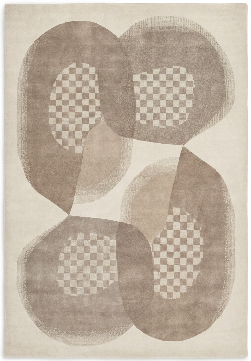 Soft Orbits Taupe Rug