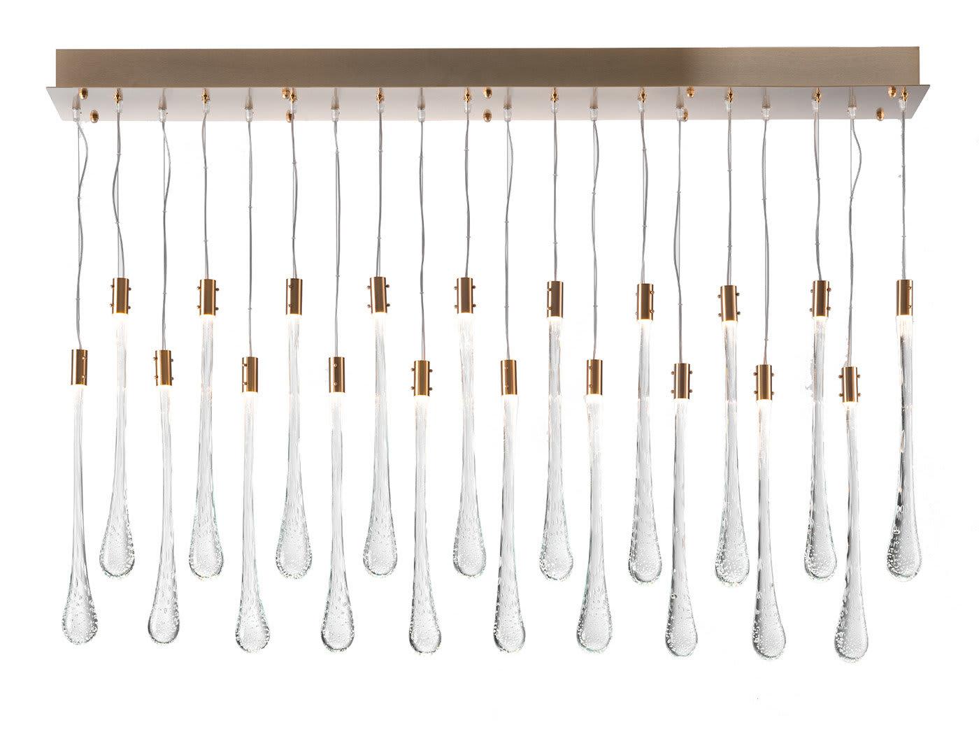 Venetian Glass Drop Chandelier