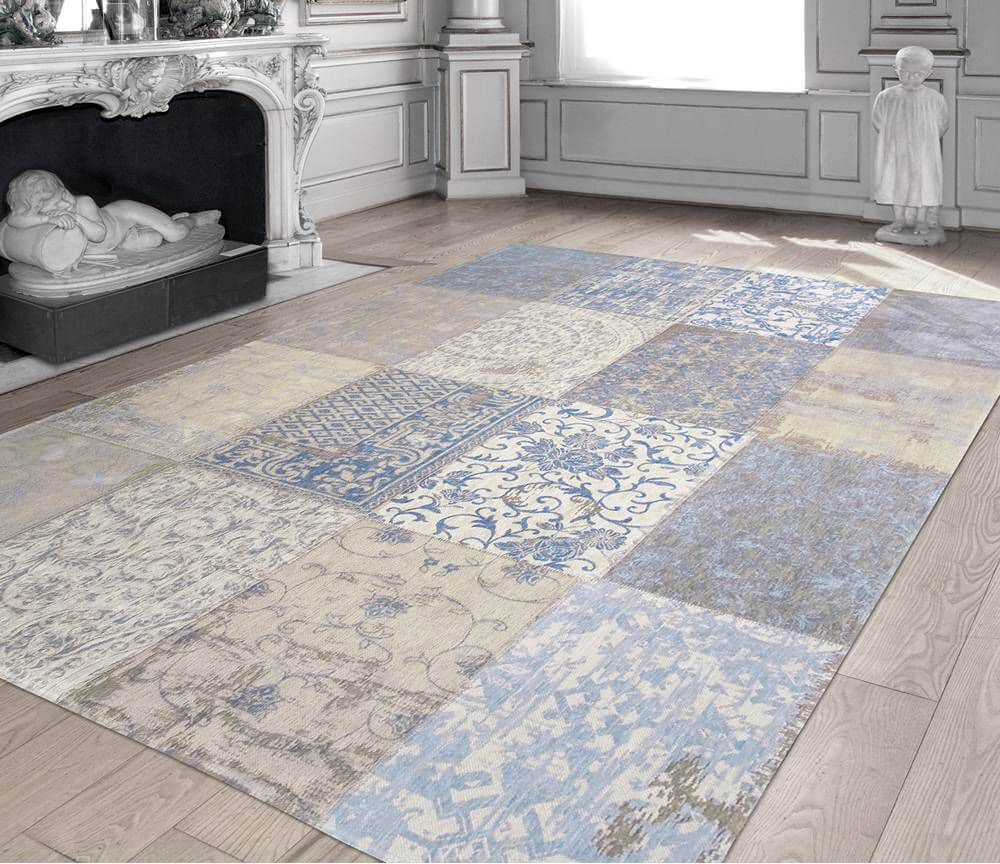 Vintage Patchwork Style Rug Gustavian | Size: 200 x 280 cm