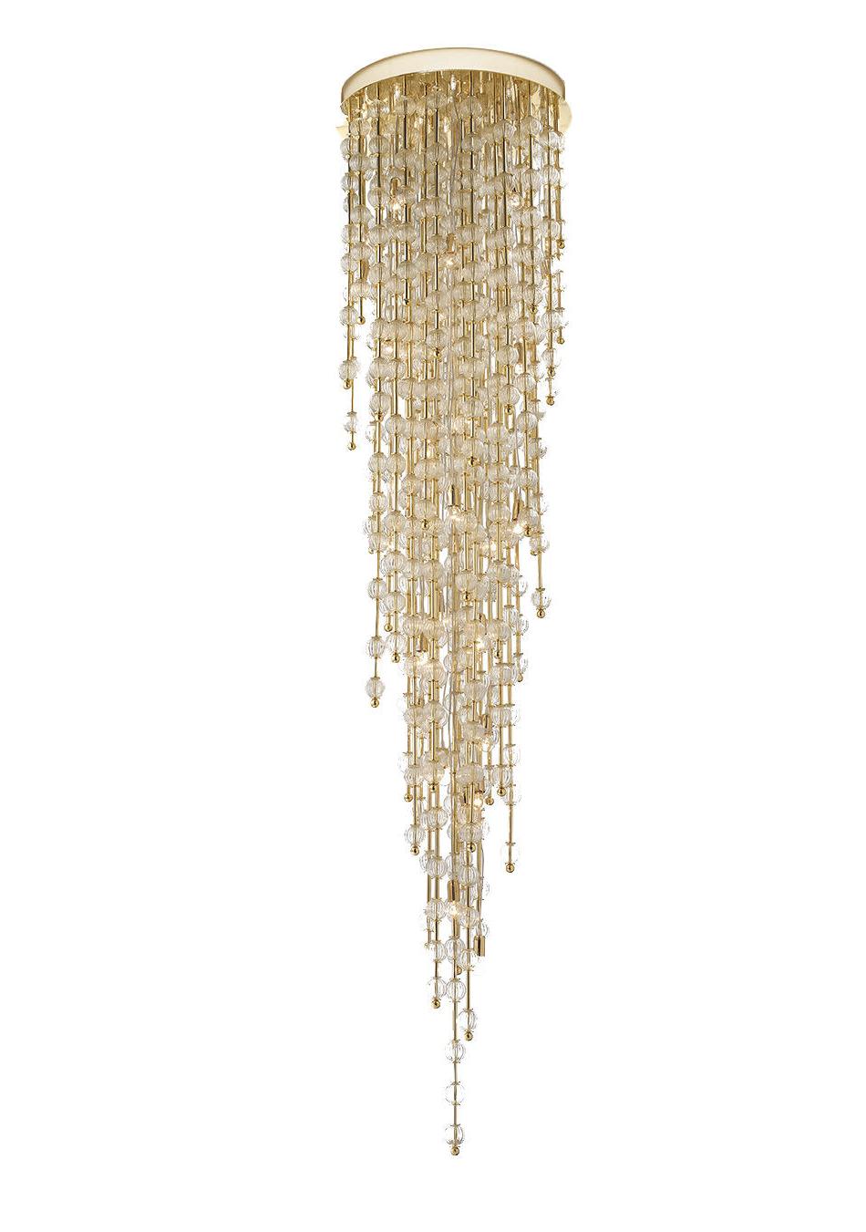 Venetian Glass Gold Chandelier