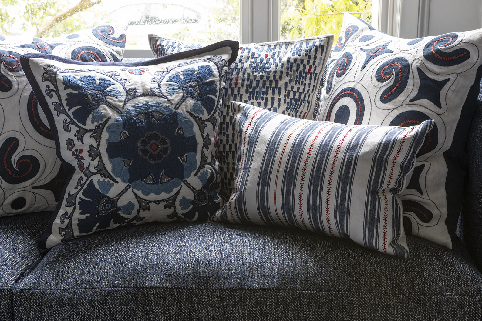 Alexi Indigo 50 × 50 Cushion