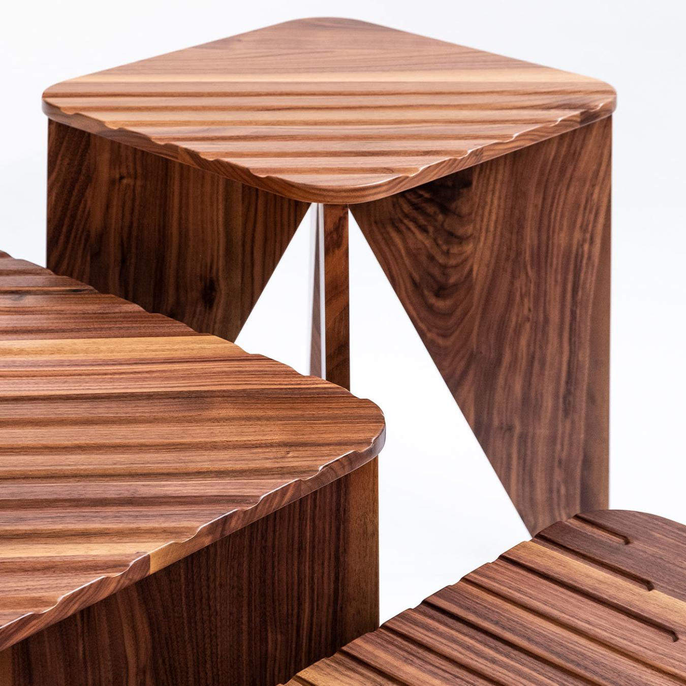 Small Low Wooden Side Table