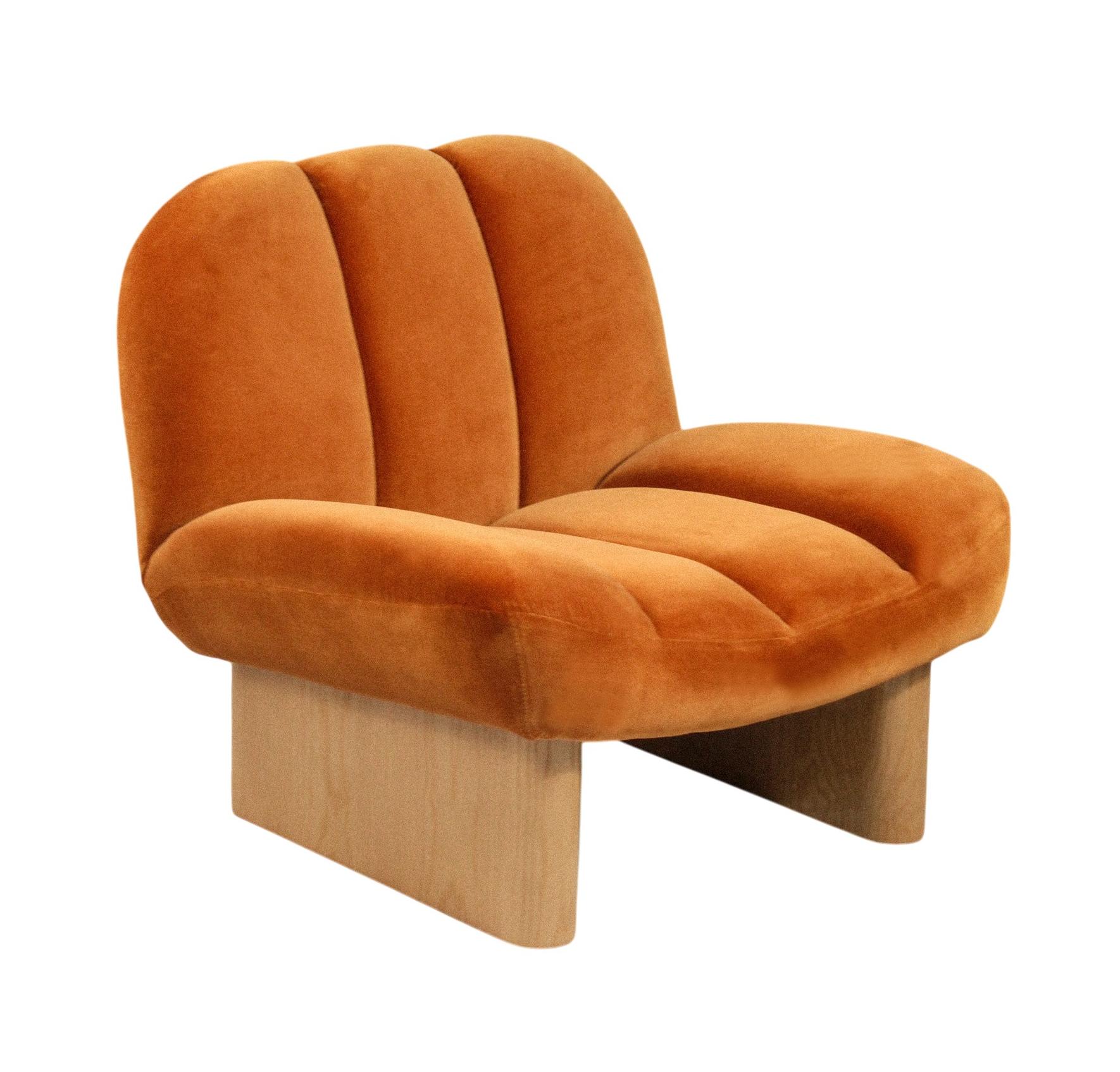 Colin Orange Contemporary Armchair