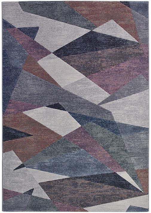 Geometric Machine Woven Rug