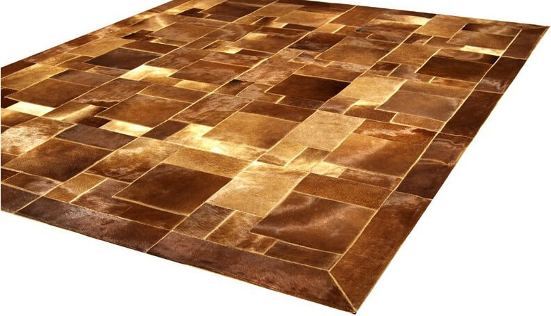 Puzzle col.3 Cowhide Rug