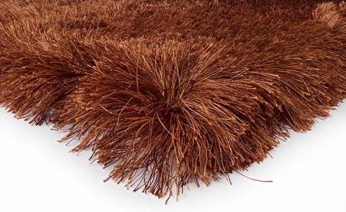 Aster Shaggy Brown Rug ☞ Size: 60 x 120 cm