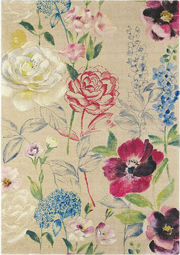 Floral Wool Rug Holograph Perfume