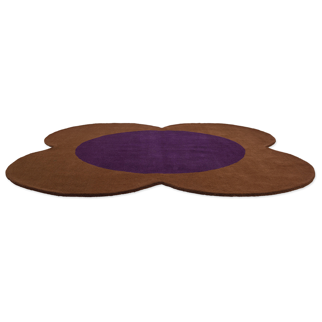 Flower Spot Chestnut / Viol 158401 Designer Wool Rug