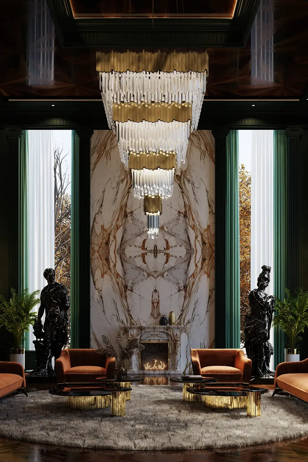 Sovereign Square Chandelier