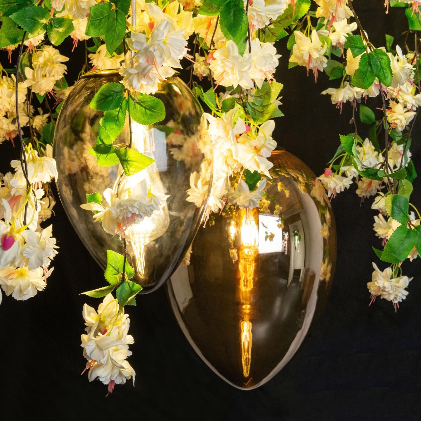 Crystal Egg Cascade Chandelier