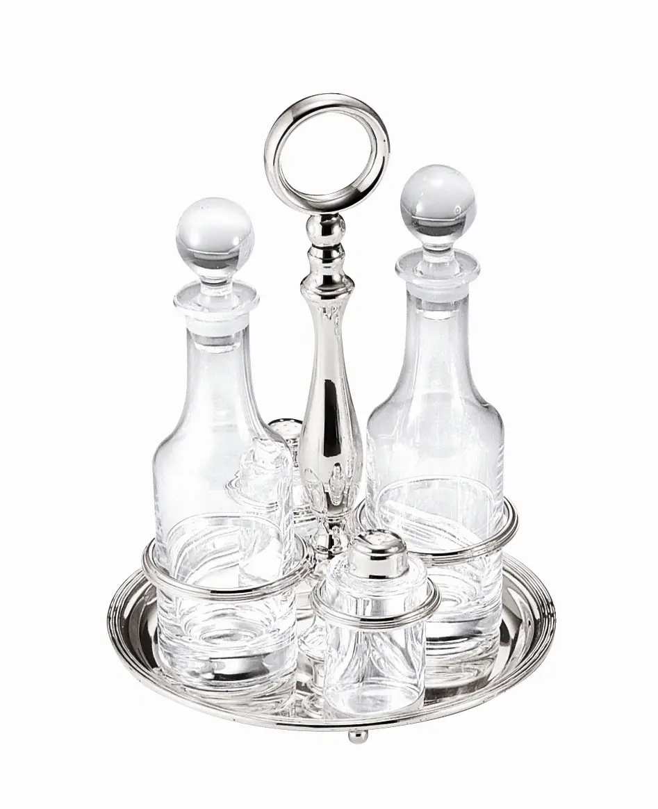 Silver Round Oil Cruet
