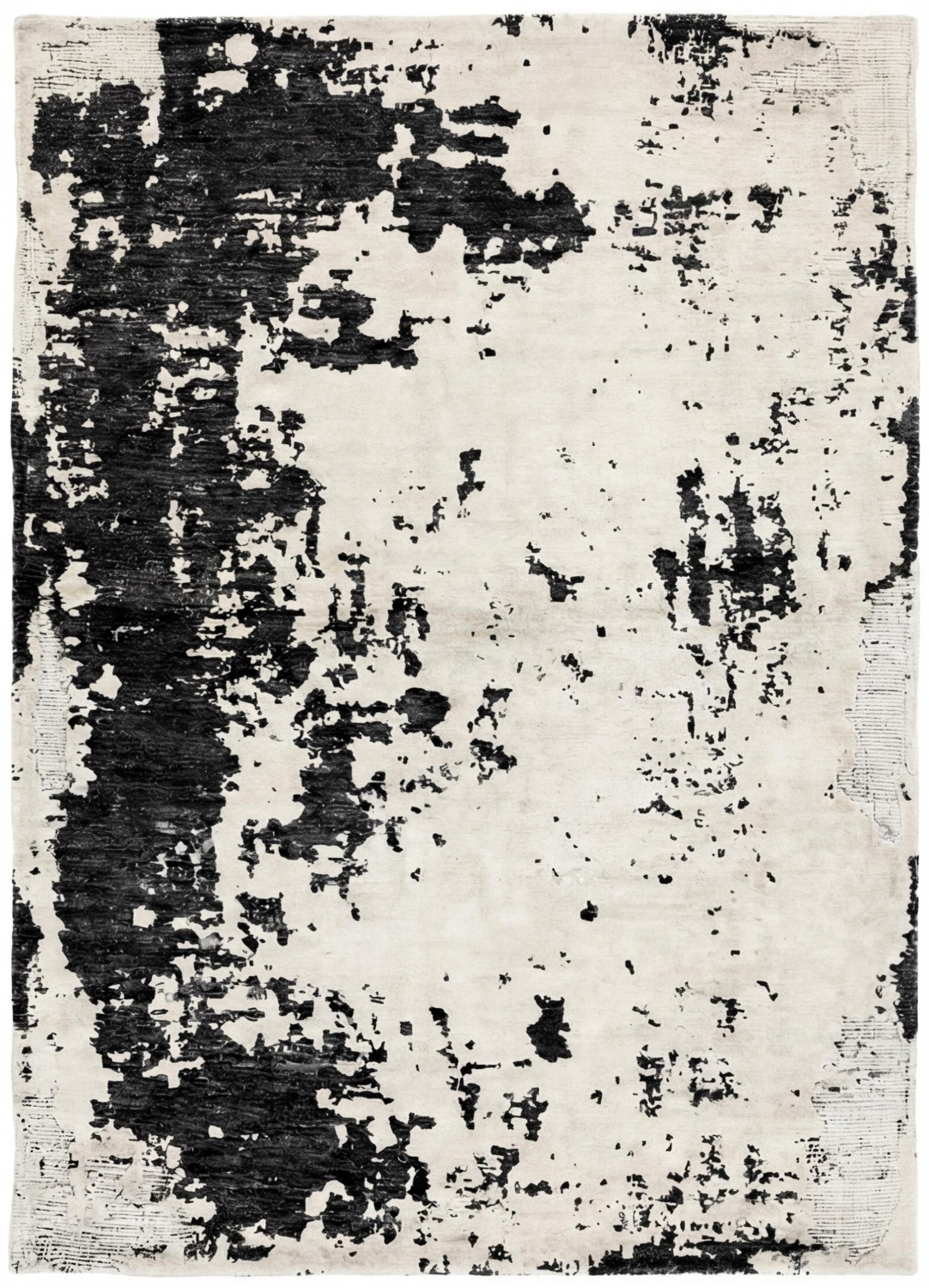 Monochrome Weathered Canvas Rug