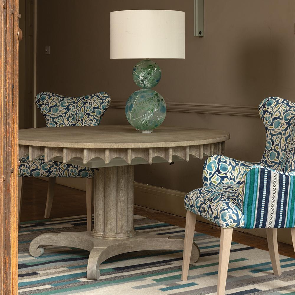 Longwood Oval Dining Table Greyed Oak