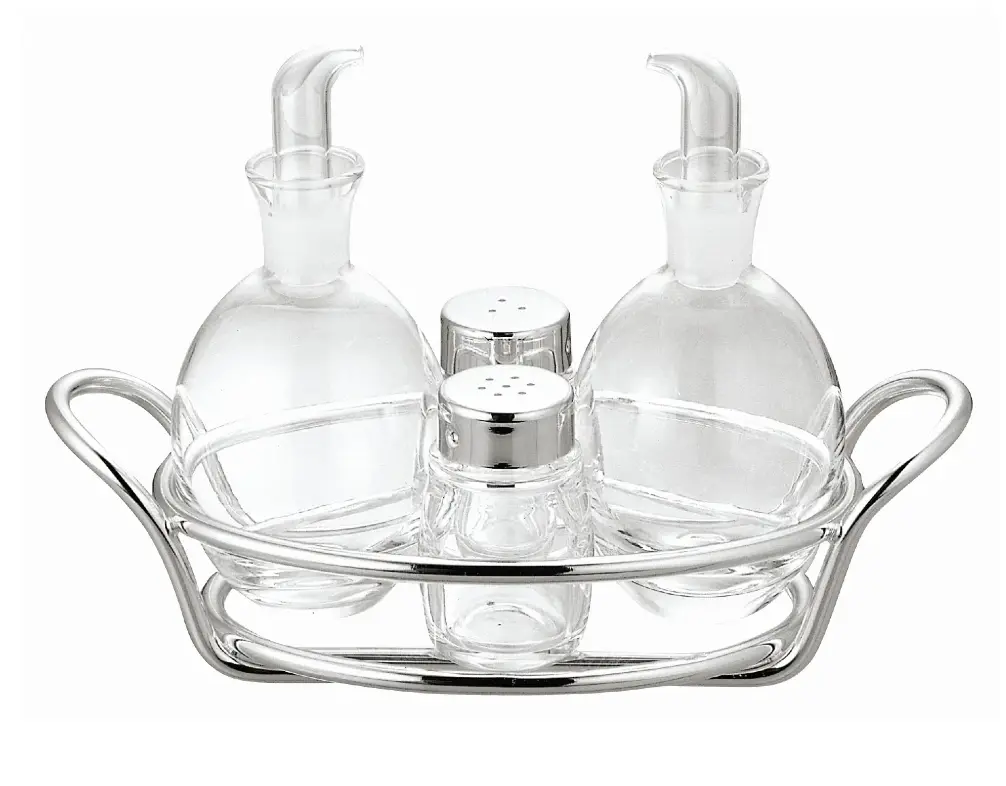 Four-Piece Silver Condiment Set