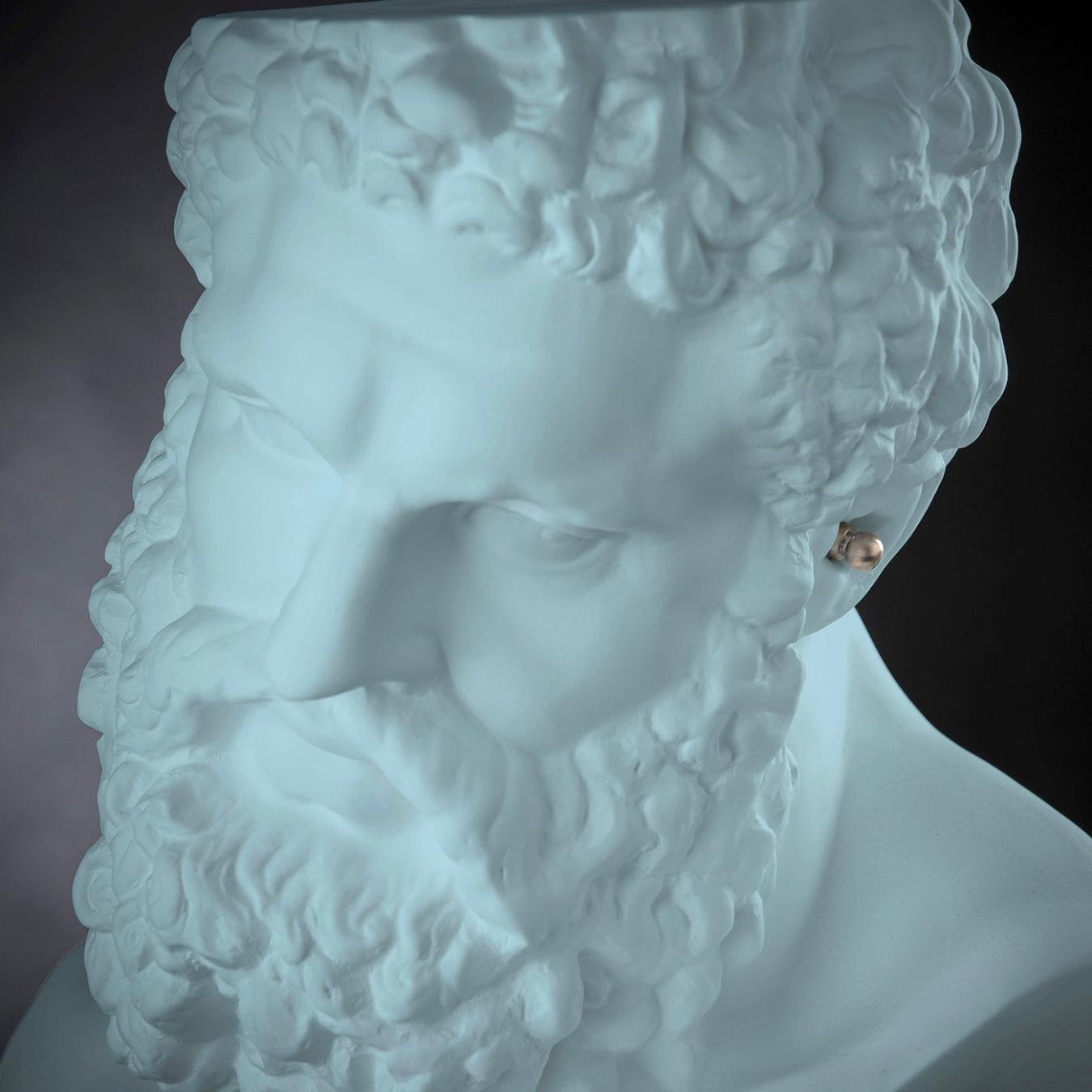 Ercole Light Blue Bust Sculpture