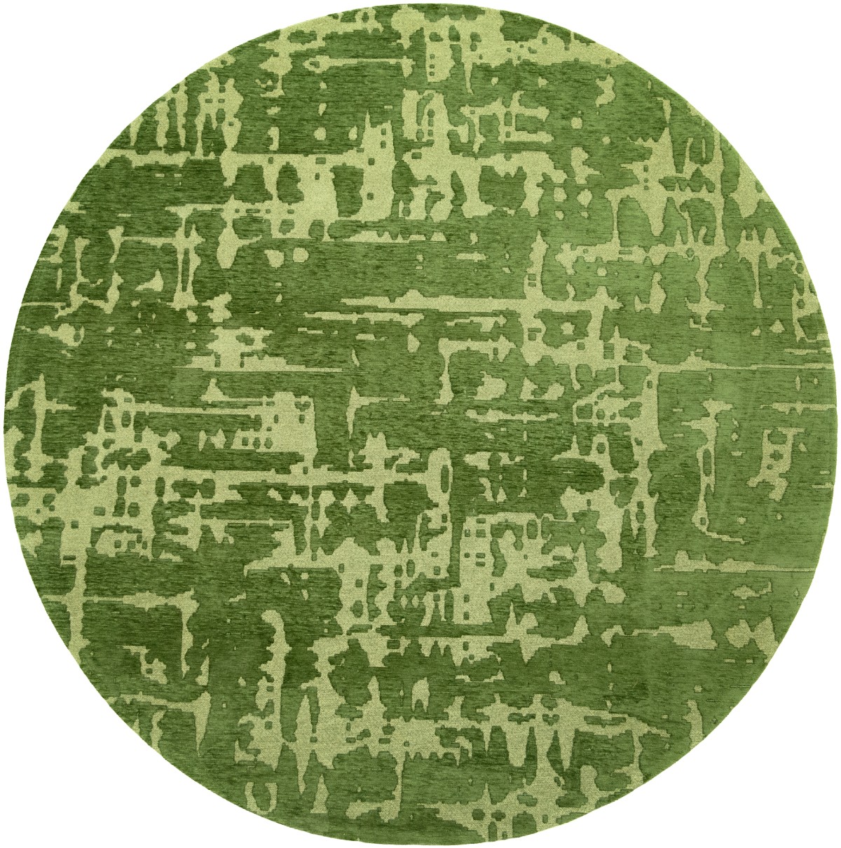 Perrier's Green 9202 Round Rug