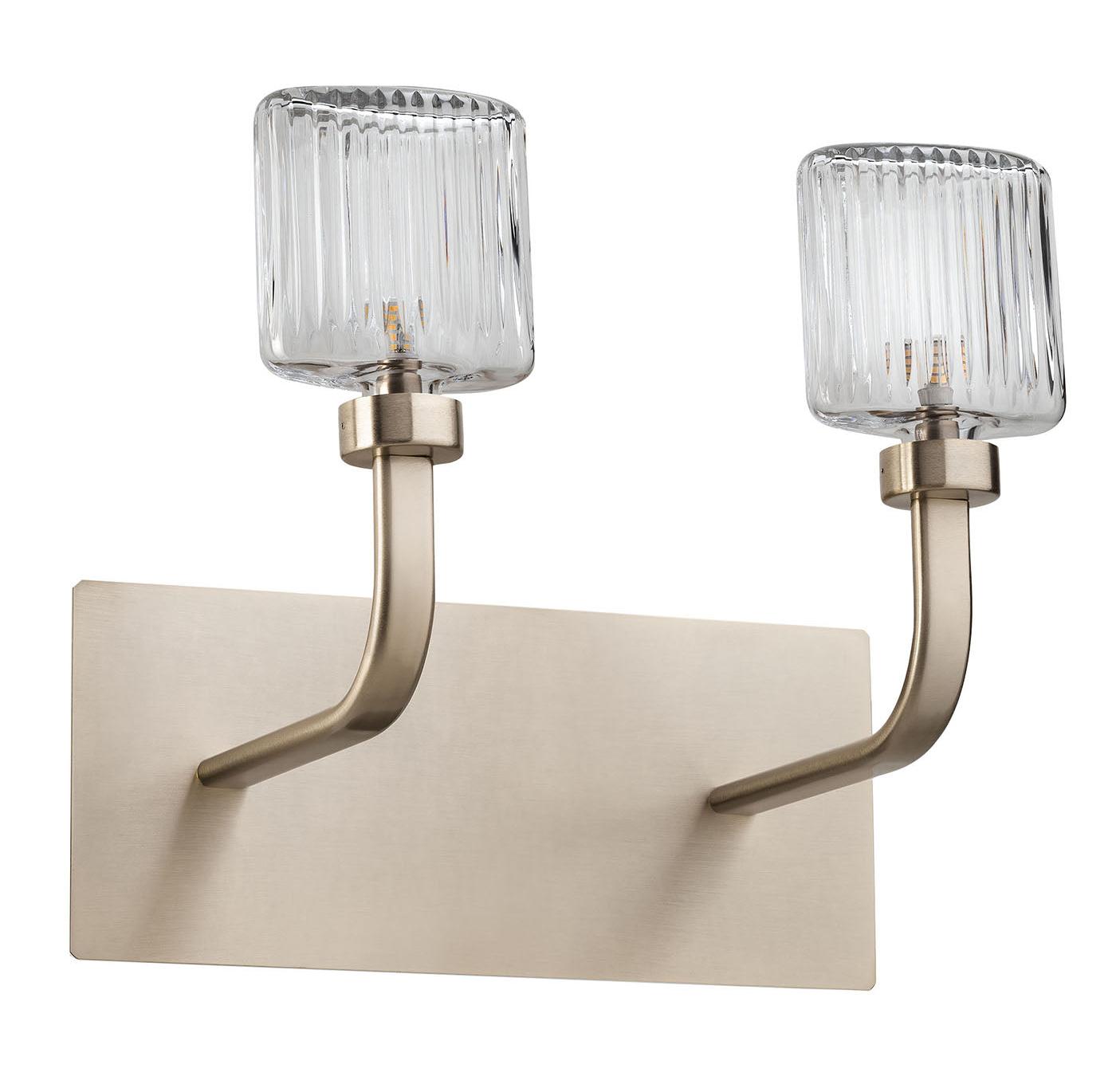 Crystal 2-Light Wall Lamp
