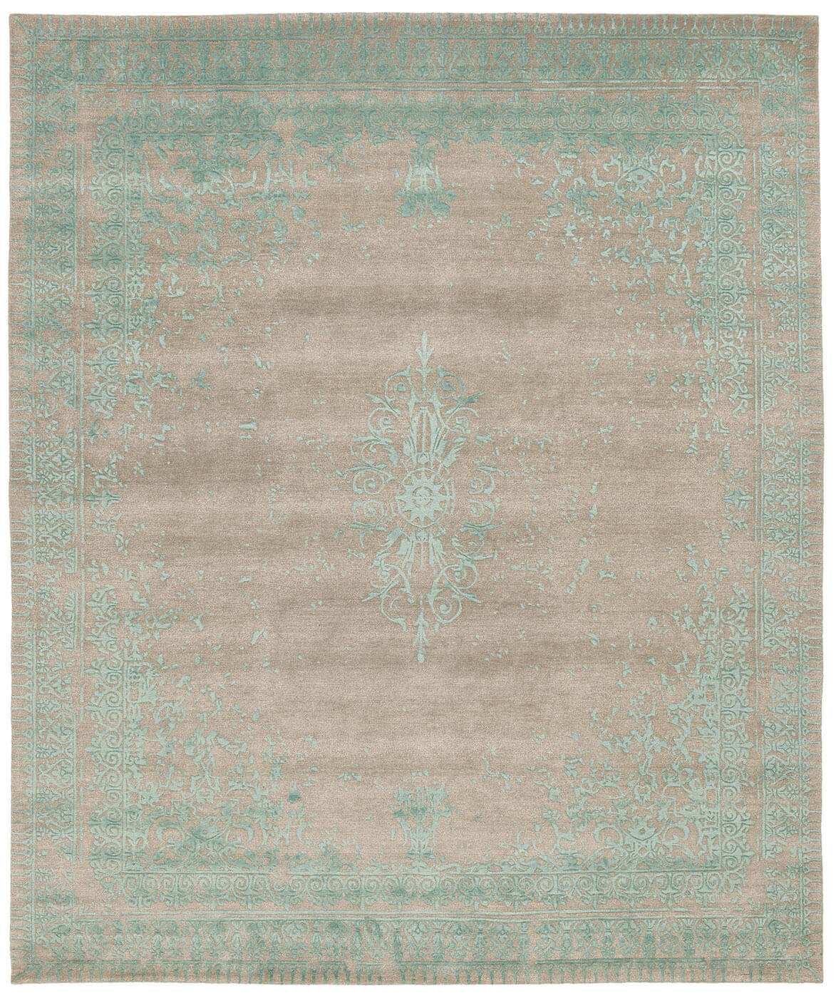 Ferrara Special Rocked Aqua Grey Rug