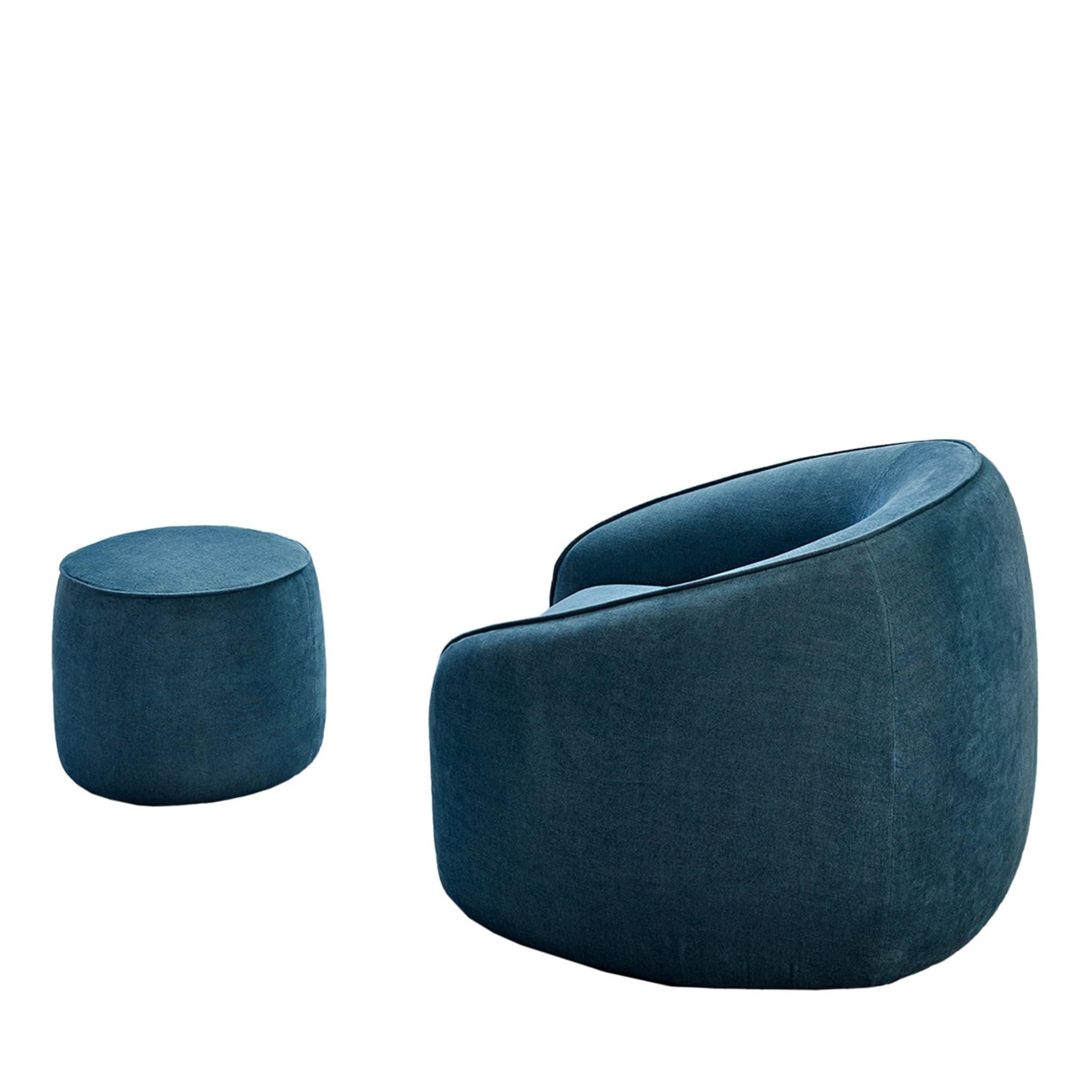 Baloo Navy Blue Luxury Armchair