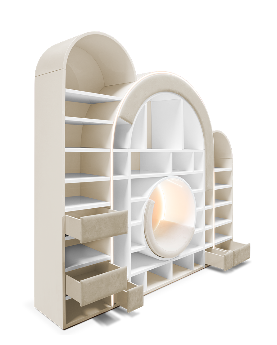 Sugar Rush Beige Children's Bookcase