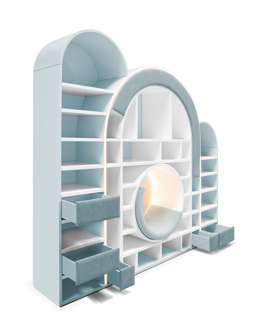 Sugar Rush Blue Children's Bookcase