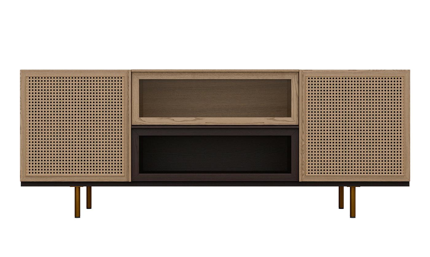 Ash Wood Sideboard
