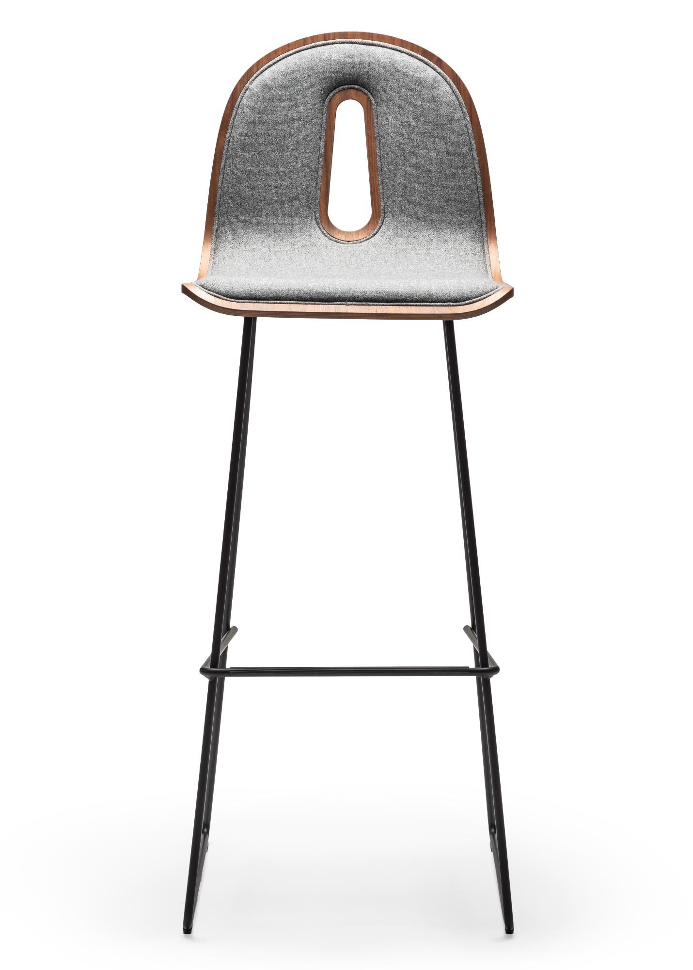Gotham Black Ash Bar Stool
