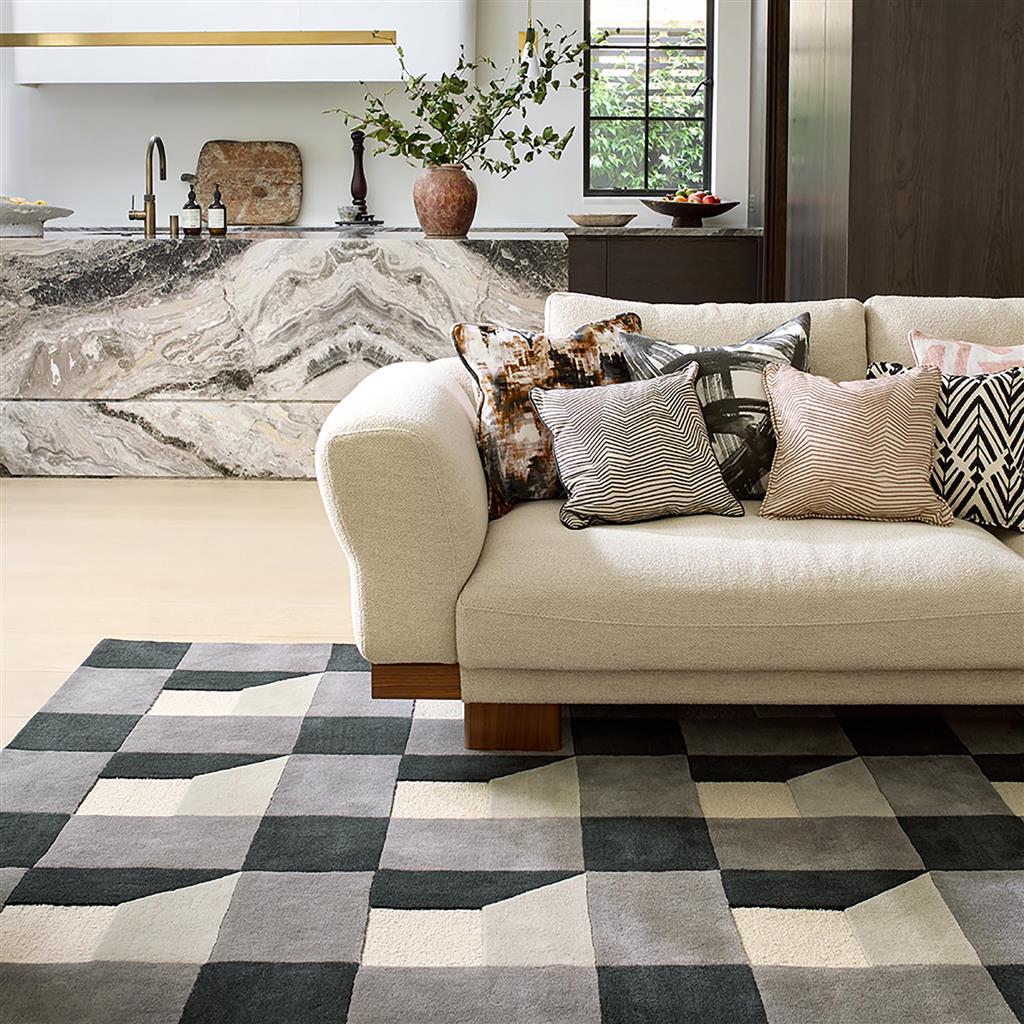 Blocks Slate Rug