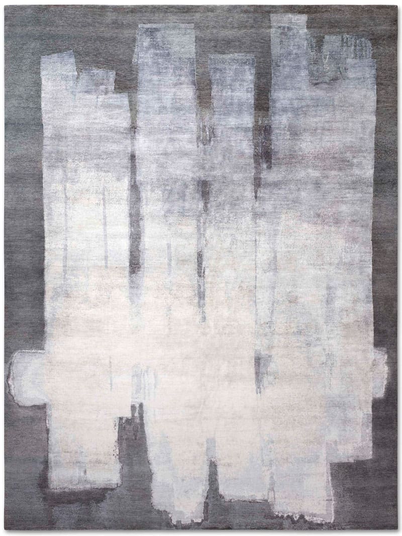 Silver Grey Hand-Woven Rug