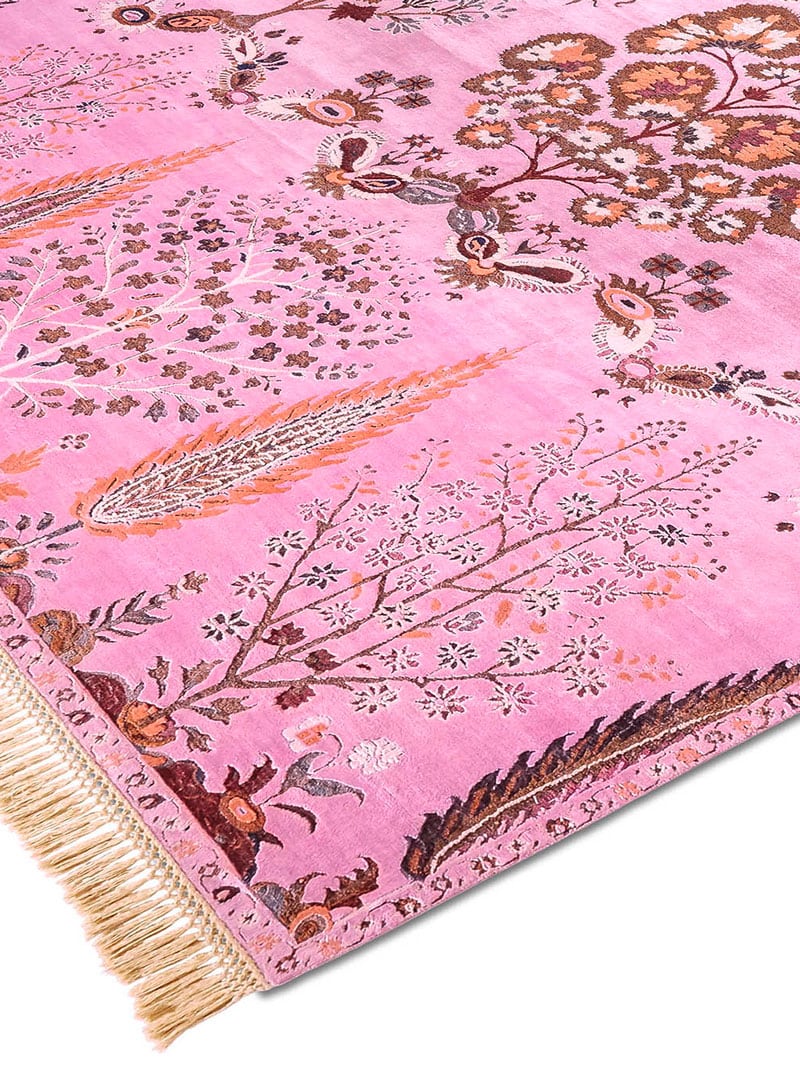 Mughal Pink Handmade Luxury Rug