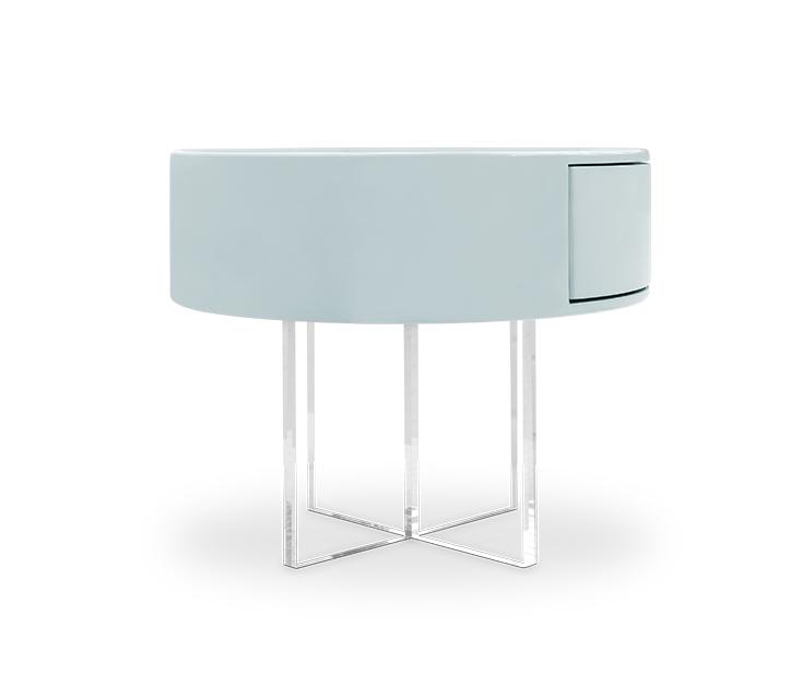 Nimbus Blue Bedside Table