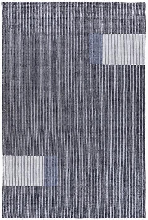 Hand-Loom Viscose Lines Rug