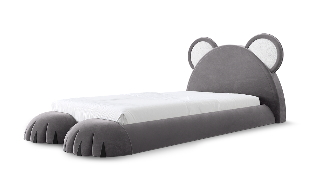 Teddy Dream Grey Bed