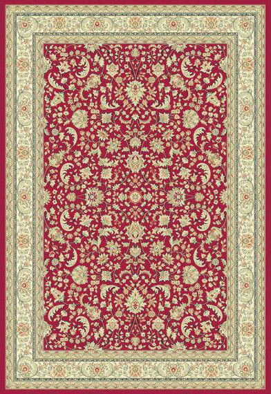 Oriental Border Red Rug