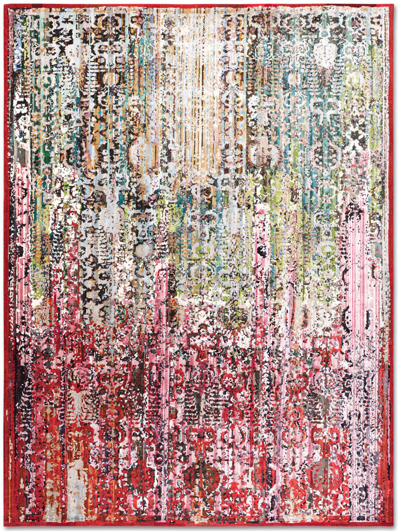 Woods Strawberry Luxury Hand-Knotted Rug