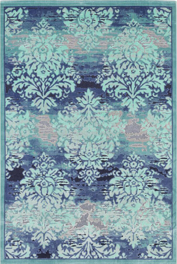 Turquoise / Blue Flat Woven Area Rug Antigua 205Z/Q26 | Size: 195 x 280 cm