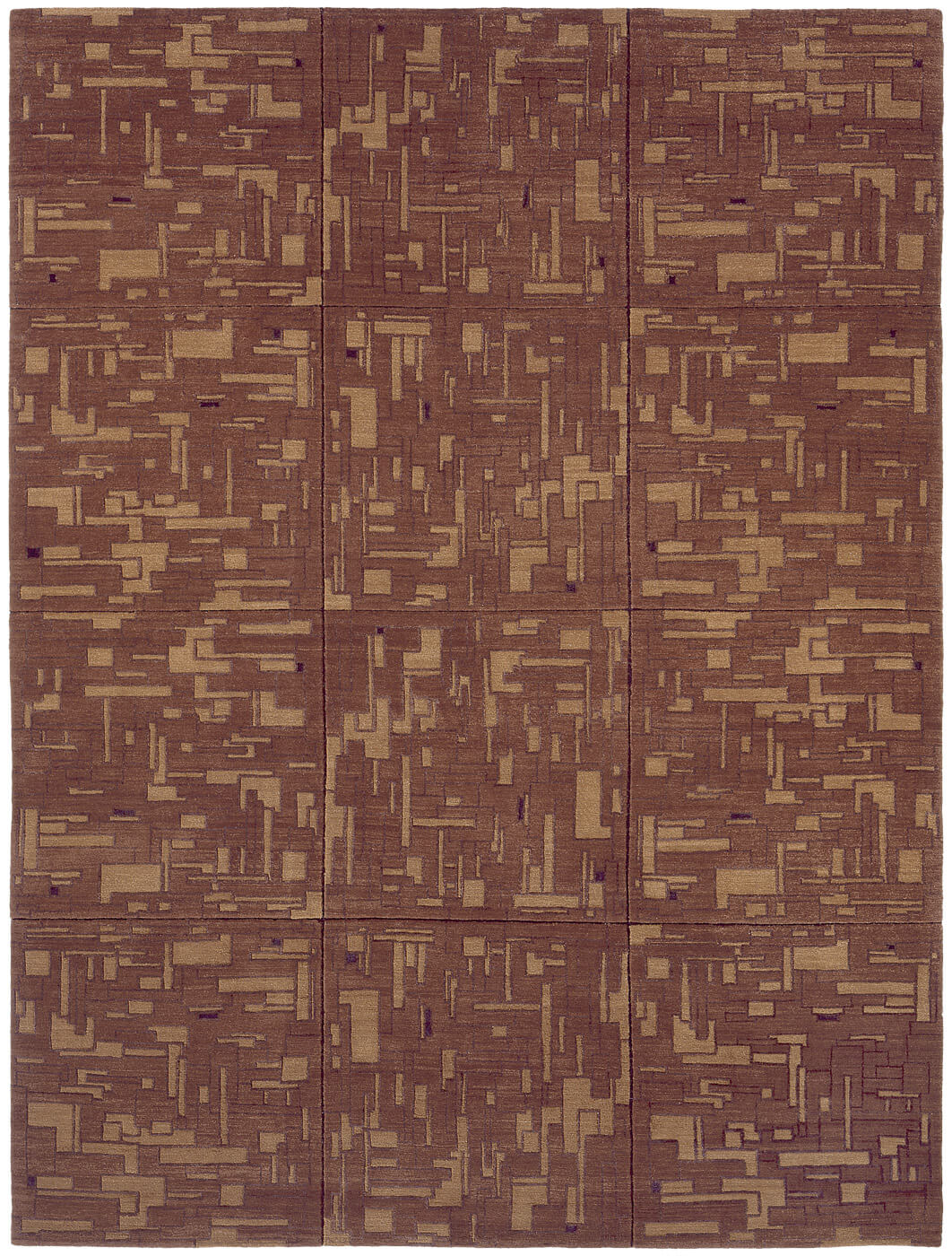 Map Brown Rug