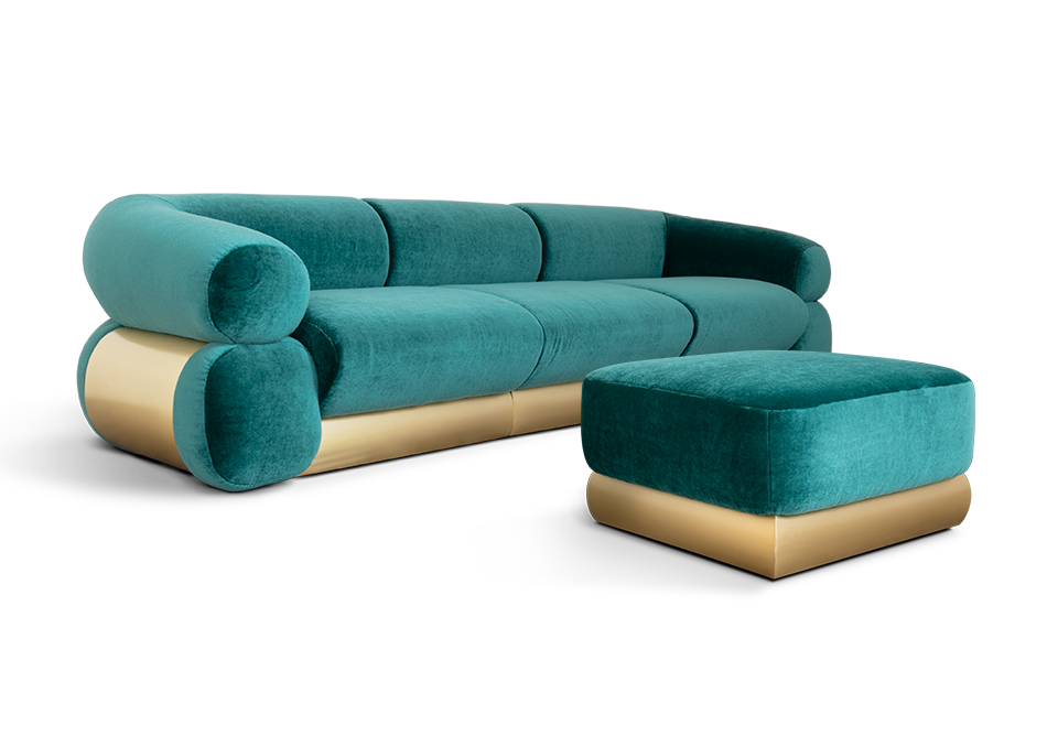 Kingsley Green Sofa