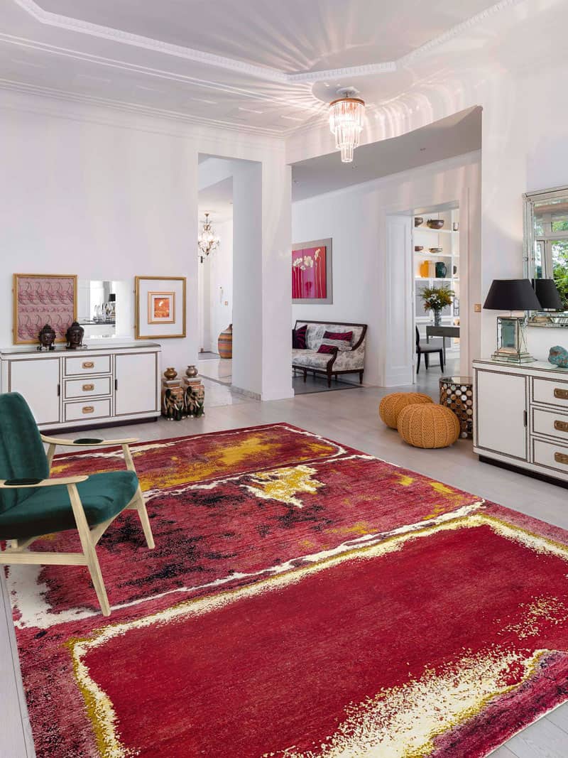 Blood Moon Handmade Luxury Rug