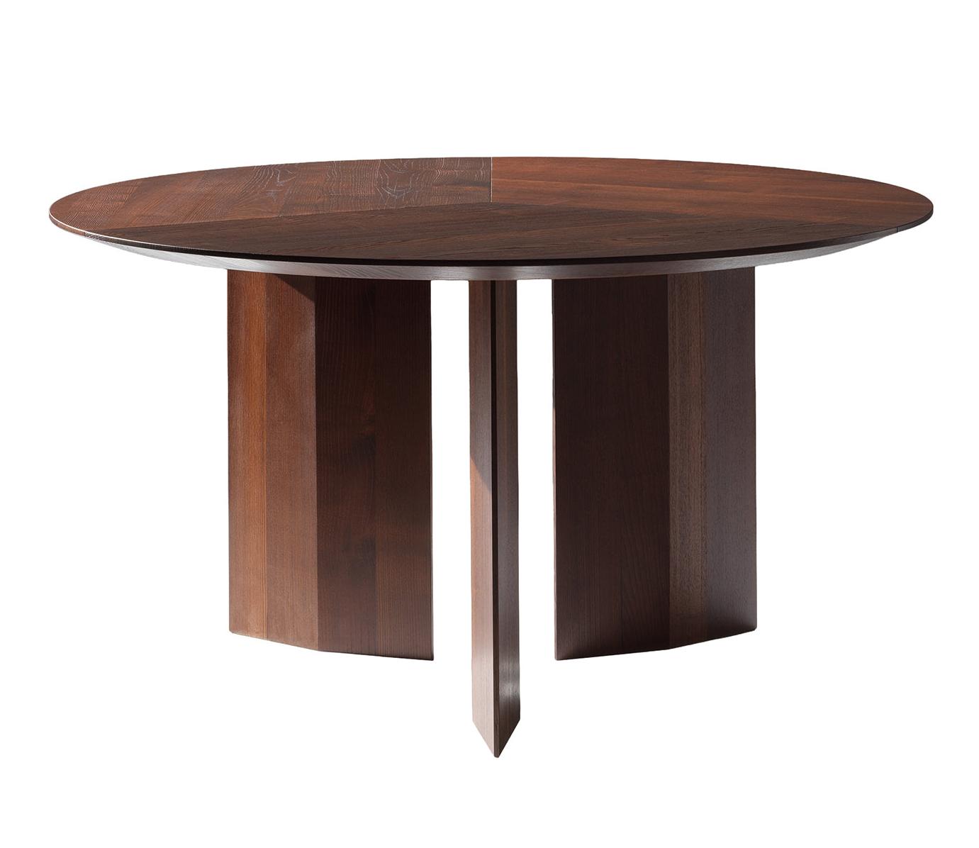 Praia Brown Round Dining Table
