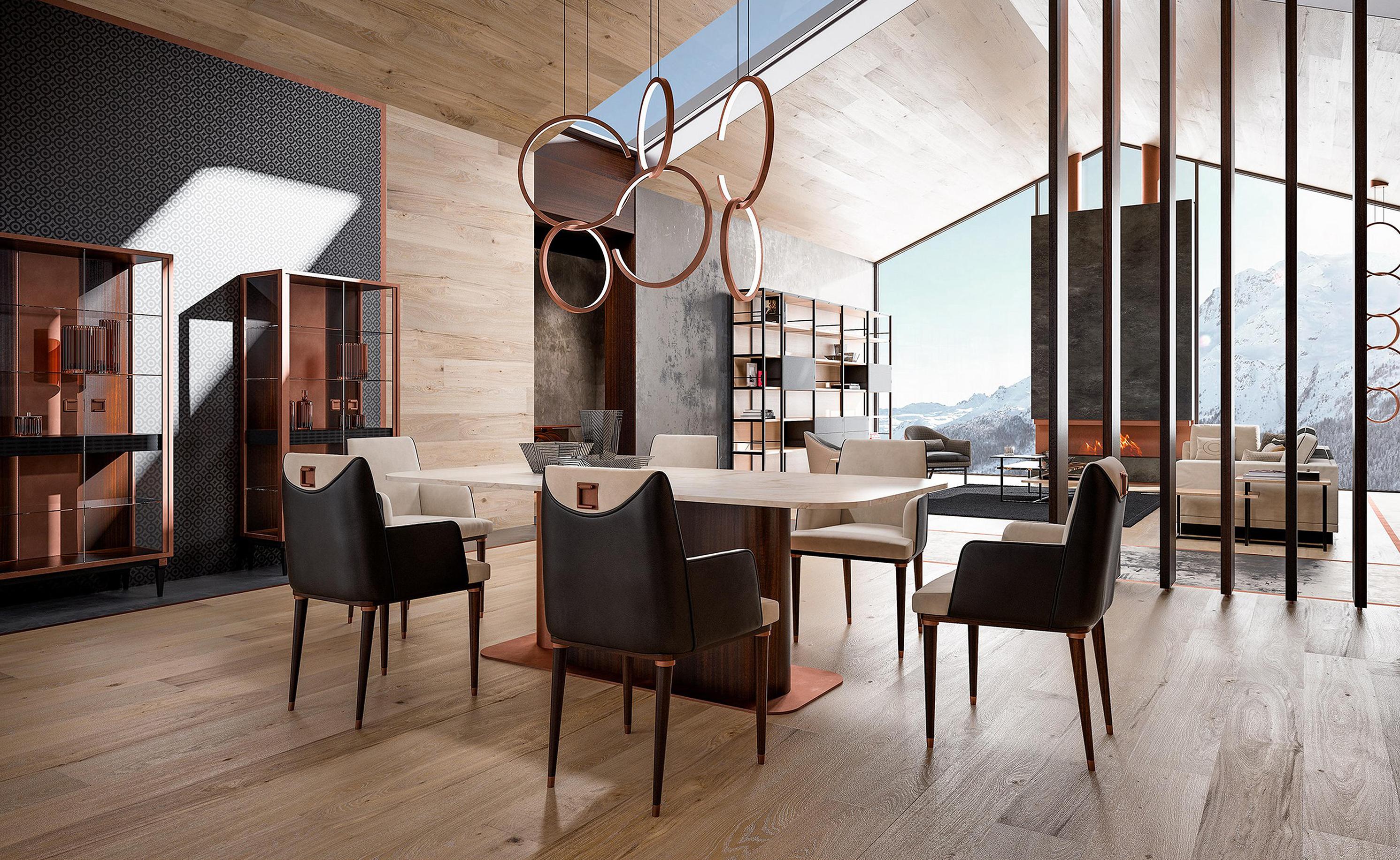 Rings Pendant Light from Italy