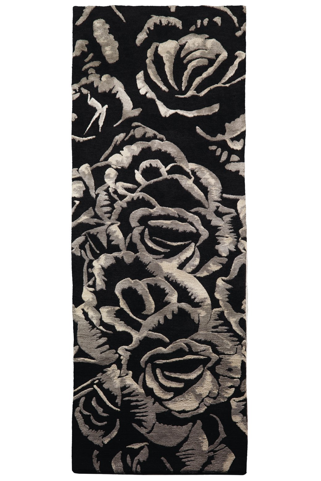 Dark Flower Designer Rug