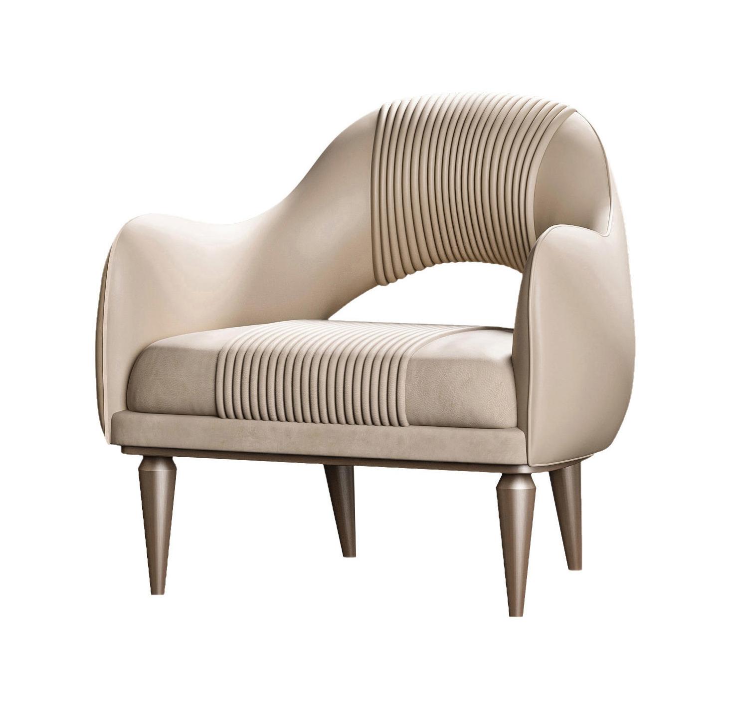 Exquisite Cream Luxury Armchair