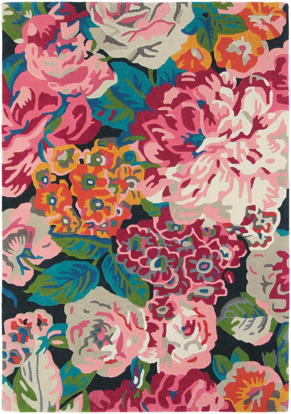 Rose & Peony Cerise 45005 Rug