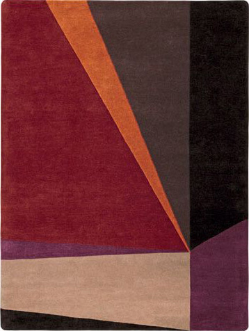 Contemporary Geometric Pattern Rug Box