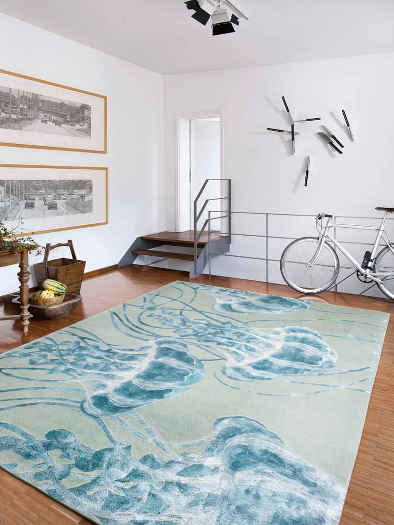 Jellyfish Hand-Knotted Rug ☞ Size: 274 x 365 cm