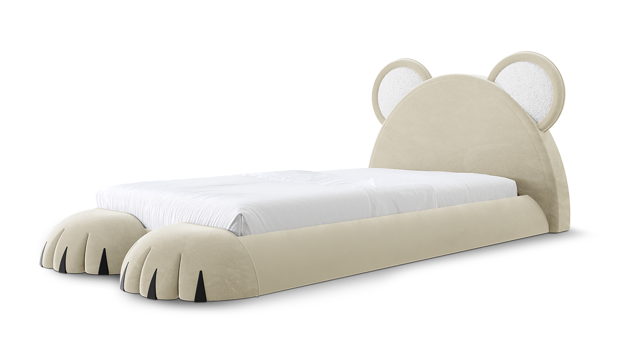 Teddy Dream Cream Bed