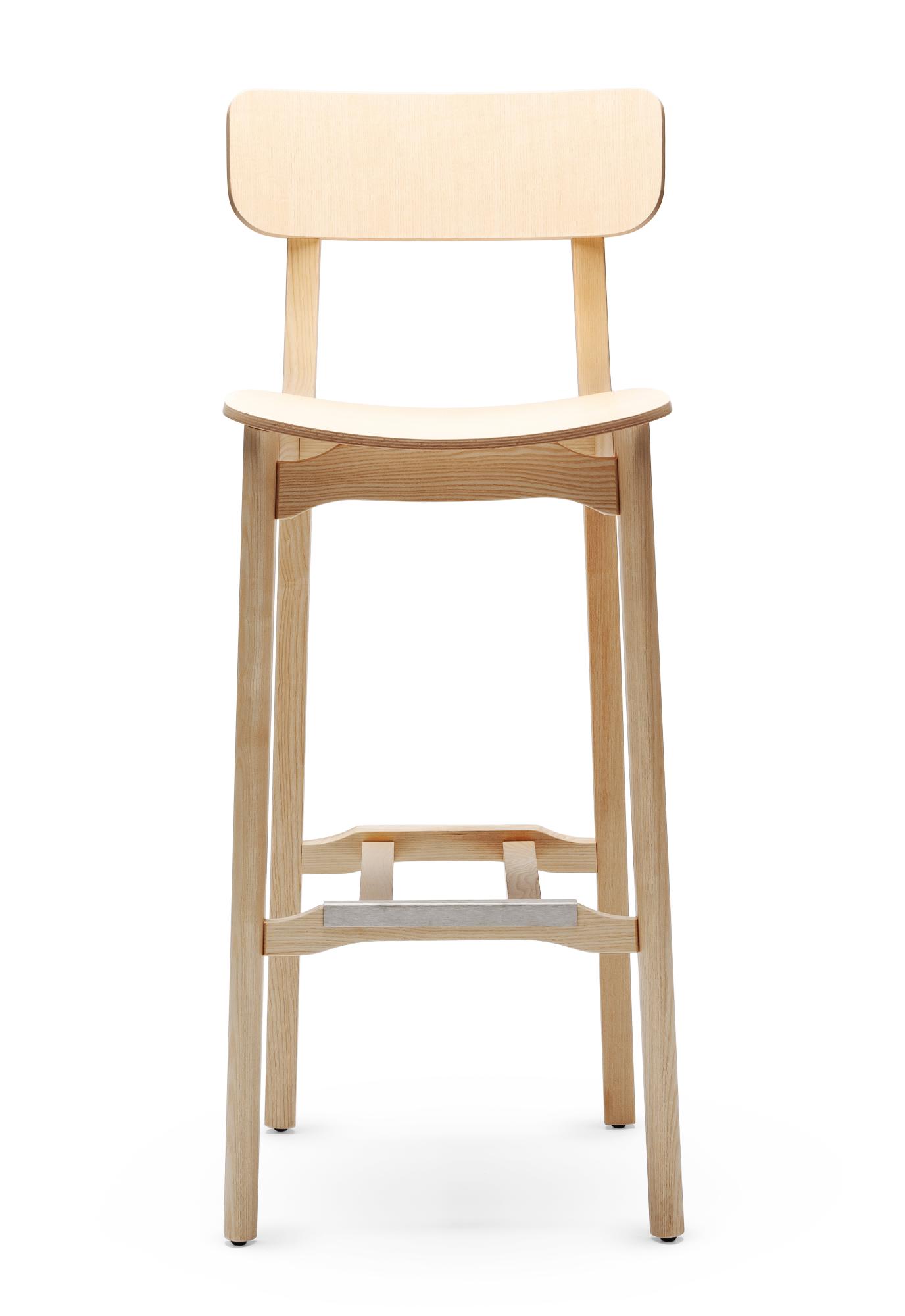 Cacao Wooden Bar Stool